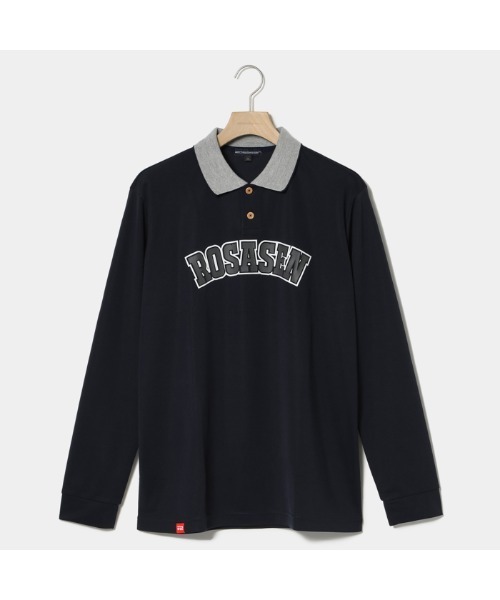 ROSASEN(ロサーセン)の「【Rosasen/GOLF】カノコストレッチ長袖ポロ(Tシャツ/カットソー・メンズ・ネイビー/パープル/ホワイト・50)」の3枚目の写真