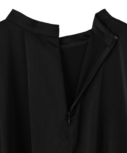 STYLE DELI(スタイルデリ)の「【BLK001】アシンメトリー切り替えシャツワンピース(ワンピース・レディース・ライトグレー/ブラック・FREE)」の22枚目の写真