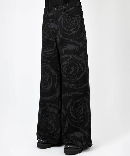LAD MUSICIAN（ラッドミュージシャン）の「BIG ROSE WIDE FLARE PANTS（チノパンツ・メンズ・ブラック・44/46/42）」の3枚目の写真