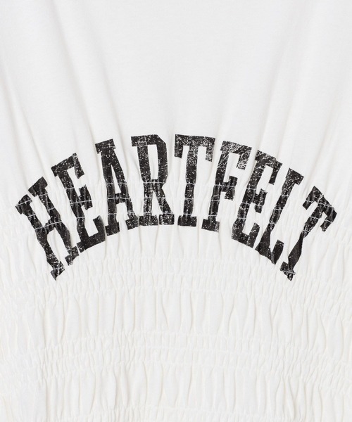 LOWRYS FARM（ローリーズファーム）の「リメイクシャーリングＴＬＳ 146012（Tシャツ/カットソー・レディース・オフホワイト/チャコールグレー/グレー・FREE）」の12枚目の写真