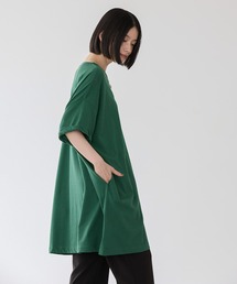 袖ロールアップカットチュニック