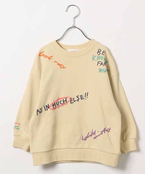 LEPSIM（レプシィム）の「【KIDS】手描きロゴスウェット　158555（スウェット・キッズ・ライトベージュ/ブラック/レッド・140/120）」の3枚目の写真