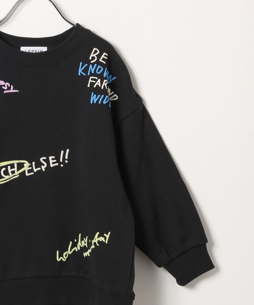 LEPSIM（レプシィム）の「【KIDS】手描きロゴスウェット　158555（スウェット・キッズ・ライトベージュ/ブラック/レッド・140/120）」の10枚目の写真