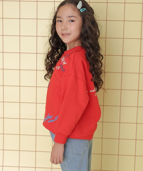 LEPSIM（レプシィム）の「【KIDS】手描きロゴスウェット　158555（スウェット・キッズ・ライトベージュ/ブラック/レッド・140/120）」の17枚目の写真