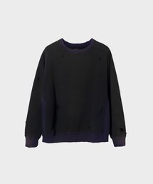 【Needles/ニードルズ】2-Tone Crew Neck Sweat Shirt - Cotton French Terry