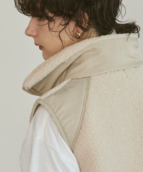 ボアZIPショートベスト（ベスト）｜Unitage（ユニテージ）の