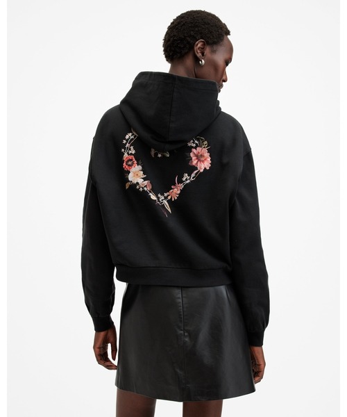 パーカー UNITY LOGO RELAXED FIT PIPPA HOODIE | UNITY ロゴ リラックス フィット ピッパ フーディー レデ ALLSAINTS（オールセインツ）の「UNITY LOGO RELAXED FIT PIPPA