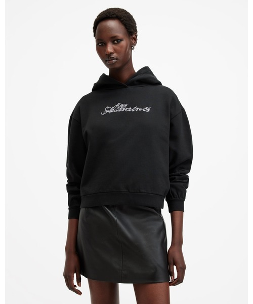 オールセインツ AllSaints Pippa Hex Sweat レディース パーカー スウェット Black ALLSAINTS Pippa Hex Sweatshirt | Bloomingdale's