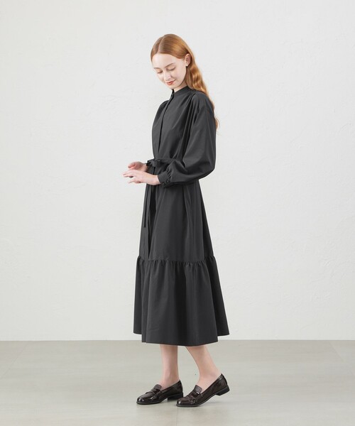 MACKINTOSH PHILOSOPHY（ﾏｯｷﾝﾄｯｼｭ ﾌｨﾛｿﾌｨｰ）の「ティアードシャツワンピース（ワンピース・レディース・イエロー/ブラック・38/36）」の11枚目の写真