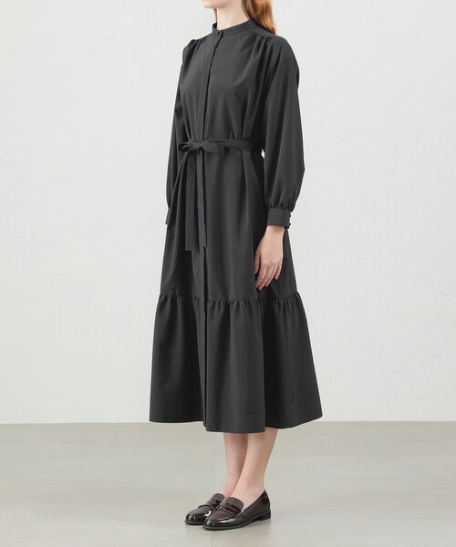 MACKINTOSH PHILOSOPHY（ﾏｯｷﾝﾄｯｼｭ ﾌｨﾛｿﾌｨｰ）の「ティアードシャツワンピース（ワンピース・レディース・イエロー/ブラック・38/36）」の8枚目の写真