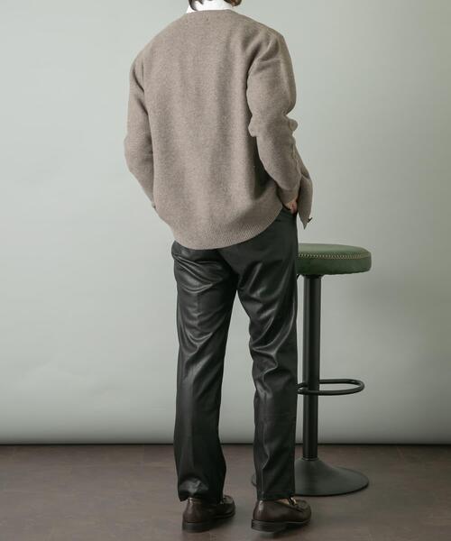 URBAN RESEARCH ROSSO MEN(アーバンリサーチロッソメン)の「『XLサイズあり』ハミルトンウールガーター編みVネックカーディガン(カーディガン/ボレロ・メンズ・グレー/グレー系その他/ブラック/レッド系その他・SMALL/MEDIUM/LARGE/X-LARGE)」の11枚目の写真