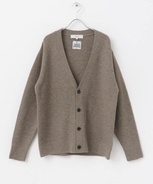 セール】『XLサイズあり』ハミルトンウールガーター編みVネック