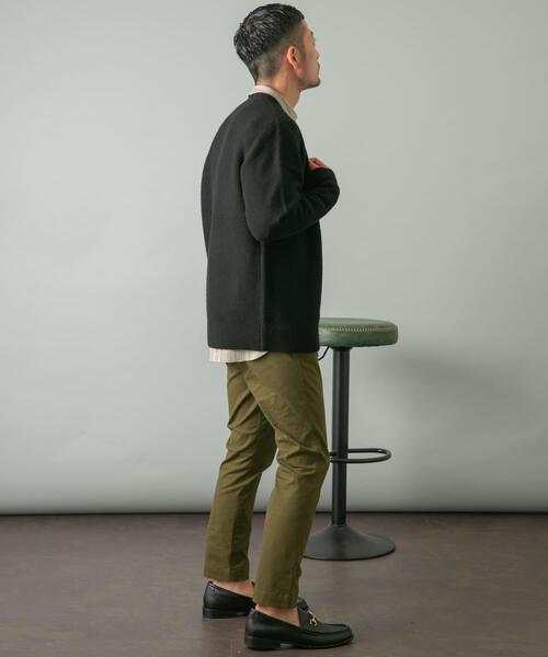 URBAN RESEARCH ROSSO MEN(アーバンリサーチロッソメン)の「『XLサイズあり』ハミルトンウールガーター編みVネックカーディガン(カーディガン/ボレロ・メンズ・グレー/グレー系その他/ブラック/レッド系その他・SMALL/MEDIUM/LARGE/X-LARGE)」の15枚目の写真
