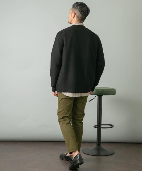 URBAN RESEARCH ROSSO MEN(アーバンリサーチロッソメン)の「『XLサイズあり』ハミルトンウールガーター編みVネックカーディガン(カーディガン/ボレロ・メンズ・グレー/グレー系その他/ブラック/レッド系その他・SMALL/MEDIUM/LARGE/X-LARGE)」の16枚目の写真