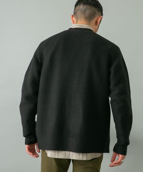 URBAN RESEARCH ROSSO MEN(アーバンリサーチロッソメン)の「『XLサイズあり』ハミルトンウールガーター編みVネックカーディガン(カーディガン/ボレロ・メンズ・グレー/グレー系その他/ブラック/レッド系その他・SMALL/MEDIUM/LARGE/X-LARGE)」の21枚目の写真