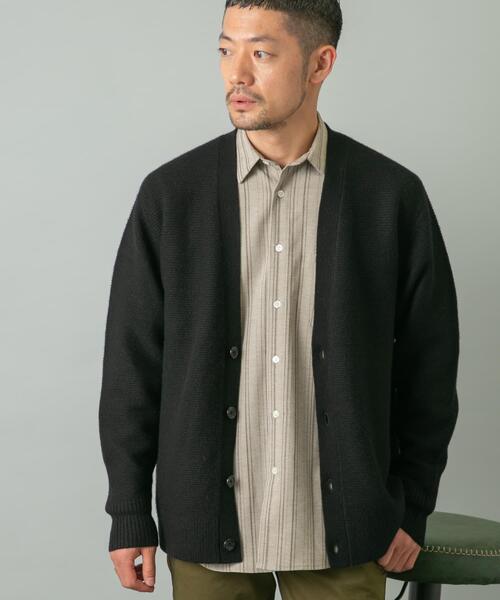 URBAN RESEARCH ROSSO MEN(アーバンリサーチロッソメン)の「『XLサイズあり』ハミルトンウールガーター編みVネックカーディガン(カーディガン/ボレロ・メンズ・グレー/グレー系その他/ブラック/レッド系その他・SMALL/MEDIUM/LARGE/X-LARGE)」の22枚目の写真