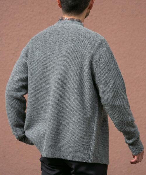 セール】『XLサイズあり』ハミルトンウールガーター編みVネック