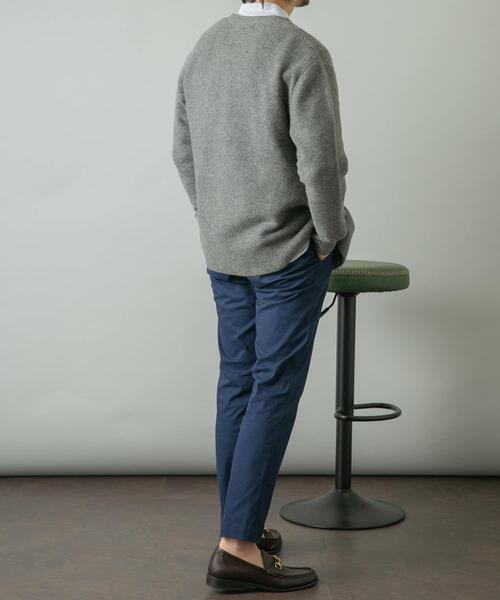 セール】『XLサイズあり』ハミルトンウールガーター編みVネック