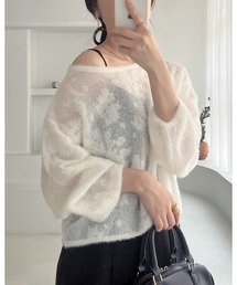 Cherie chuu | 花柄シャガードニット(ニット/セーター)