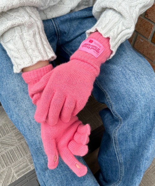 セール】【スマホ対応】フィンガーホールロンググローブ（手袋