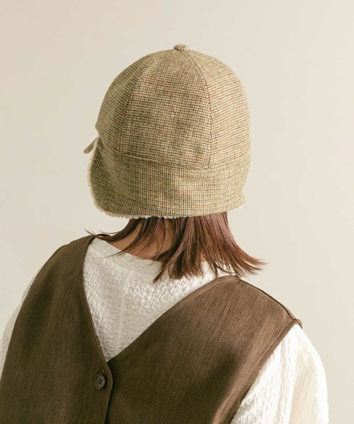 KBF（ケイビーエフ）の「フライトボアCAP（キャップ・レディース・チャコールグレー/ブラウン系その他・ONE）」の8枚目の写真