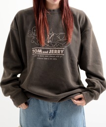 『TOM&JERRY/トムアンドジェリー』USED風WIDEスウェット トレーナー【Z】