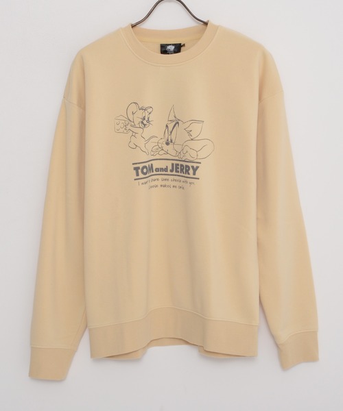 Tom&Jerry(トムアンドジェリー)の「『TOM&JERRY/トムアンドジェリー』USED風WIDEスウェット トレーナー【Z】(スウェット・レディース・イエロー系1/スミクロ・XL/L/M)」の19枚目の写真