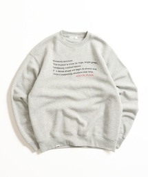 WAVE LOGO CREW NECK SWEAT / ウェーブロゴクルーネックスウェット