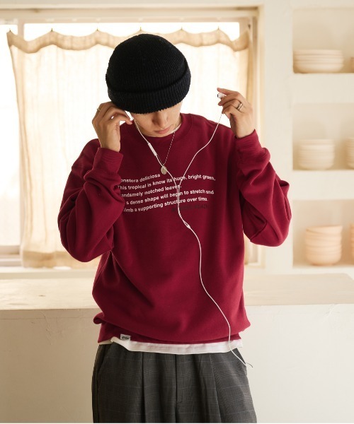 WAVE LOGO CREW NECK SWEAT / ウェーブロゴクルーネック