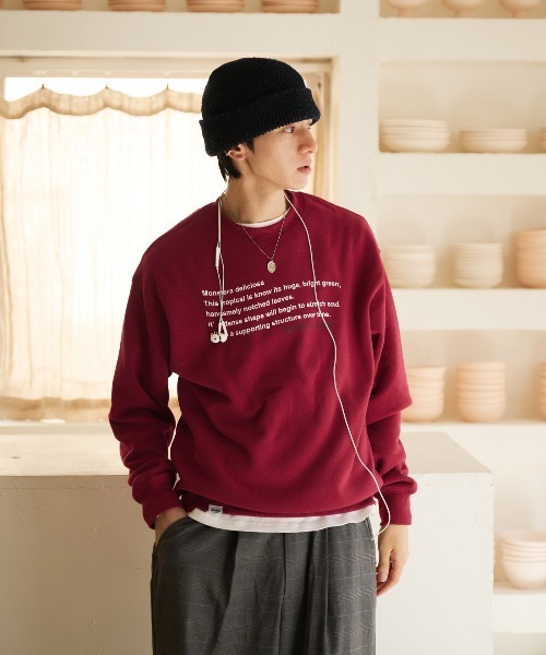 WAVE LOGO CREW NECK SWEAT / ウェーブロゴクルーネック