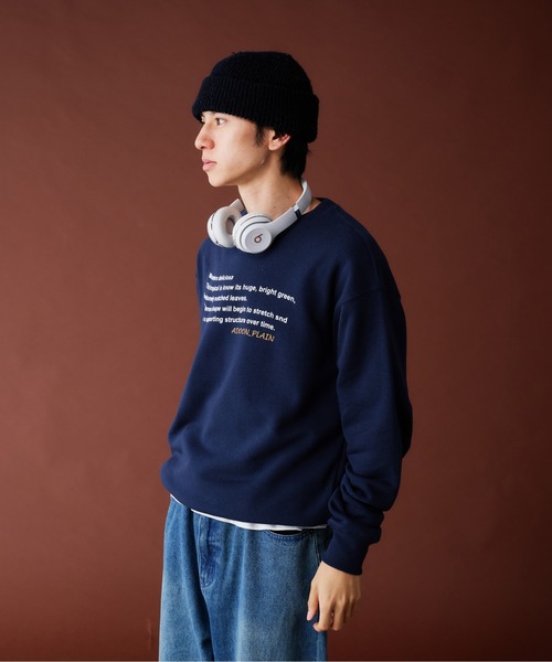 WAVE LOGO CREW NECK SWEAT / ウェーブロゴクルーネック