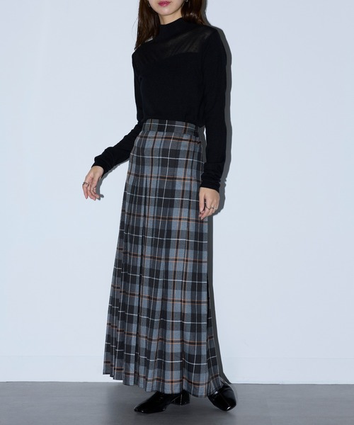 MAISON BREEZE reveur(メゾンブリーズレヴール)の「【MAISON BREEZE reveur】アンゴラタッチニット シアー切替ハイネックプルオーバー XNN(ニット/セーター・レディース・グレー/アイボリー/ブラック・FREE)」の21枚目の写真
