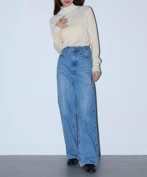 MAISON BREEZE reveur(メゾンブリーズレヴール)の「【MAISON BREEZE reveur】アンゴラタッチニット シアー切替ハイネックプルオーバー XNN(ニット/セーター・レディース・グレー/アイボリー/ブラック・FREE)」の10枚目の写真