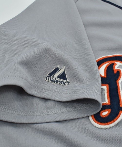 MAJESTIC（マジェスティック）の「【ヴィンテージ古着】Majestic “MLB Detroit Tigers/ #28 GRANDERSON” ゲームシャツ（その他トップス・メンズ・グレー・LARGE）」の5枚目の写真