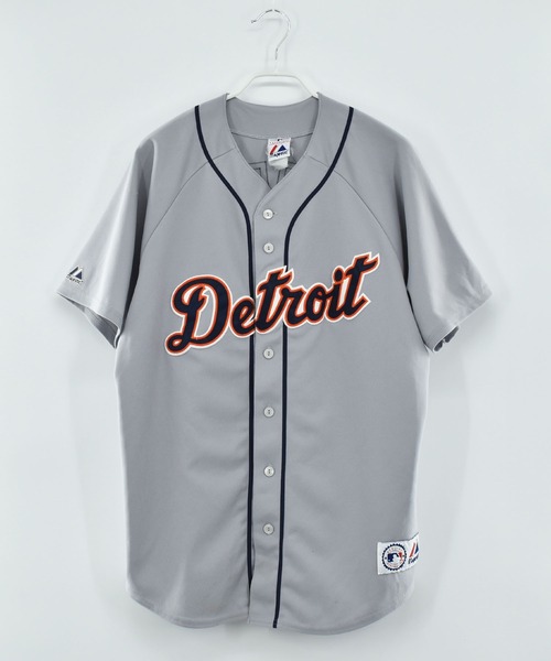 MAJESTIC（マジェスティック）の「【ヴィンテージ古着】Majestic “MLB Detroit Tigers/ #28 GRANDERSON” ゲームシャツ（その他トップス・メンズ・グレー・LARGE）」の2枚目の写真
