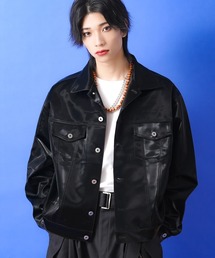 a.p.o.v.（エーピーオービー）の「a.p.o.v. サイバーメタリックトラッカージャケット（ブルゾン）」