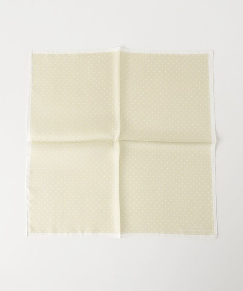 green label relaxing(グリーンレーベルリラクシング)の「GLR シルク ドット ポケットチーフ(ポケットチーフ・メンズ・シルバー/ネイビー/ベージュ/ホワイト・FREE)」の10枚目の写真