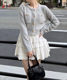 clear | グリッターニットカーディガン[華やか 顔周りが映える セットアップ可能] ≪2024AW新作≫(ニット/セーター)