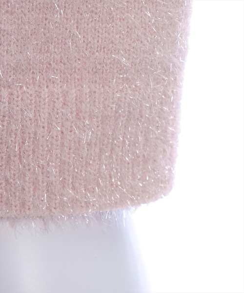 clear（クリア）の「グリッターニットカーディガン[華やか 顔周りが映える セットアップ可能] ≪2024AW新作≫（ニット/セーター・レディース・グレー/グリーン/ピンク/アイボリー・F）」の19枚目の写真