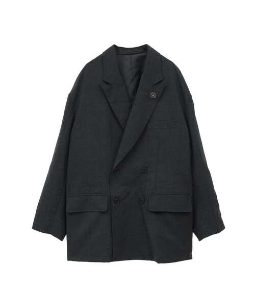 CONVERSE TOKYO(コンバーストウキョウ)の「COMBAT WOOL DOUBLE BREASTED SETUP JACKET (CORDURA fabric)(テーラードジャケット・レディース・チャコールグレー/ブラック・SMALL/MEDIUM)」の11枚目の写真