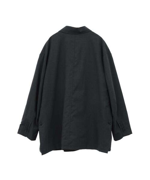 CONVERSE TOKYO(コンバーストウキョウ)の「COMBAT WOOL DOUBLE BREASTED SETUP JACKET (CORDURA fabric)(テーラードジャケット・レディース・チャコールグレー/ブラック・SMALL/MEDIUM)」の12枚目の写真