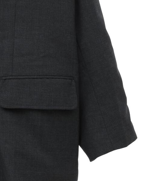 CONVERSE TOKYO(コンバーストウキョウ)の「COMBAT WOOL DOUBLE BREASTED SETUP JACKET (CORDURA fabric)(テーラードジャケット・レディース・チャコールグレー/ブラック・SMALL/MEDIUM)」の14枚目の写真