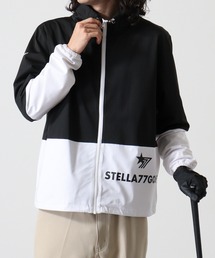 stella77golf（ステラセブンティーンセブンゴルフ）の「防風切替ｽﾀﾝﾄﾞ襟ｺﾞﾙﾌJKT（マウンテンパーカー）」