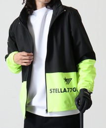 stella77golf（ステラセブンティーンセブンゴルフ）の「防風切替ｽﾀﾝﾄﾞ襟ｺﾞﾙﾌJKT（マウンテンパーカー）」