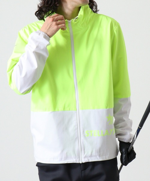 stella77golf(ステラセブンティーンセブンゴルフ)の「防風切替スタンド襟ゴルフJKT(マウンテンパーカー・メンズ・ブラック/ブラック×ホワイト/ブラック×イエロー/イエロー系/オレンジ系・XL/XXL/M/L)」の12枚目の写真
