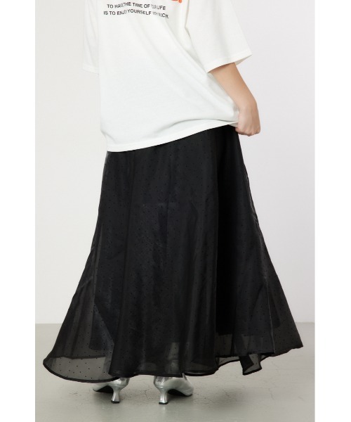 RODEO CROWNS WIDE BOWL（ロデオクラウンズワイドボウル）の「ボリュームマキシスカート（スカート・レディース・ブラック系その他/ブラウン系その他/ライトベージュ・FREE）」の5枚目の写真