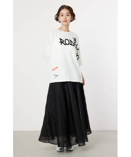 RODEO CROWNS WIDE BOWL（ロデオクラウンズワイドボウル）の「ボリュームマキシスカート（スカート・レディース・ブラック系その他/ブラウン系その他/ライトベージュ・FREE）」の6枚目の写真