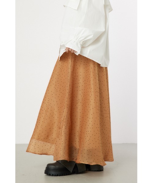 RODEO CROWNS WIDE BOWL（ロデオクラウンズワイドボウル）の「ボリュームマキシスカート（スカート・レディース・ブラック系その他/ブラウン系その他/ライトベージュ・FREE）」の10枚目の写真