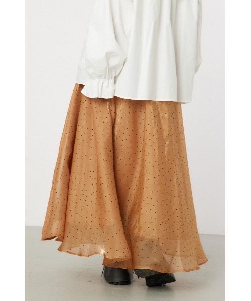 RODEO CROWNS WIDE BOWL（ロデオクラウンズワイドボウル）の「ボリュームマキシスカート（スカート・レディース・ブラック系その他/ブラウン系その他/ライトベージュ・FREE）」の11枚目の写真