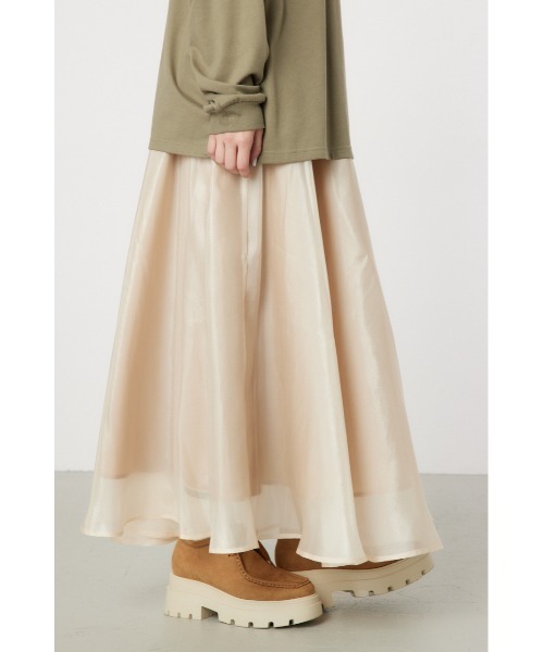 RODEO CROWNS WIDE BOWL（ロデオクラウンズワイドボウル）の「ボリュームマキシスカート（スカート・レディース・ブラック系その他/ブラウン系その他/ライトベージュ・FREE）」の16枚目の写真